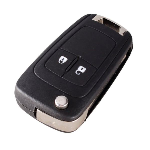Flip fjernbetjeningsnøgle etui 2 knap HU100 til Opel