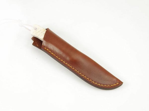 knivslida läder, CASSTRÖM WOODSMAN LÄDERFODRAL COGNAC 13030