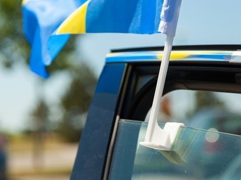 2-pakkaus - Autolippu Ruotsi / Ruotsin lippu - Autoon
