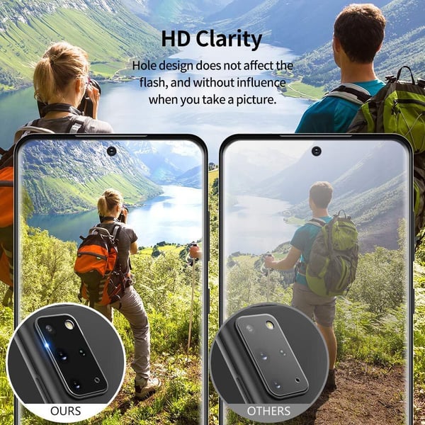3-pack C4U® kameralinsedæksel i hærdet glas til Galaxy S20+