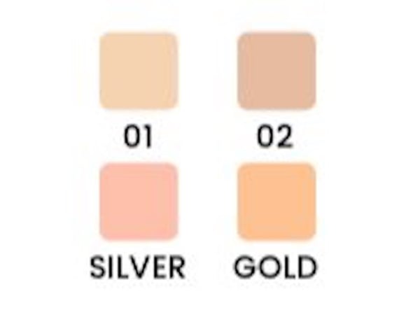 Highlighter kompakt - 4 farger - Quiz Cosmetics