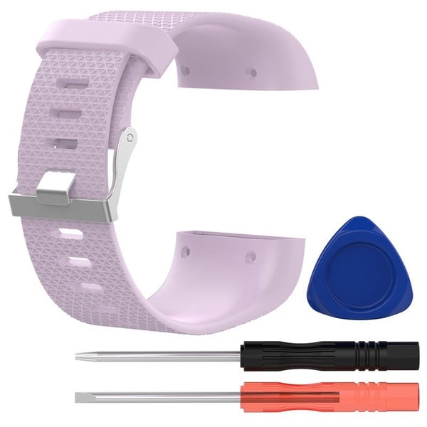 Klokkerem kompatibel med Fitbit Surge, Lyslilla - L