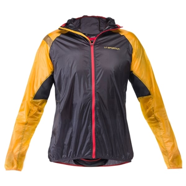 löparjacka ultramaraton,  LA SPORTIVA BLIZZARD WINDBREAKER JKT MENS BLACK/YELLOW