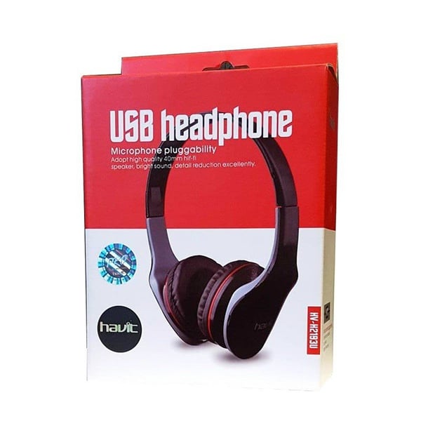 Havit HV-H2193U-hovedtelefoner med mikrofon - USB, 3,5 mm Jack