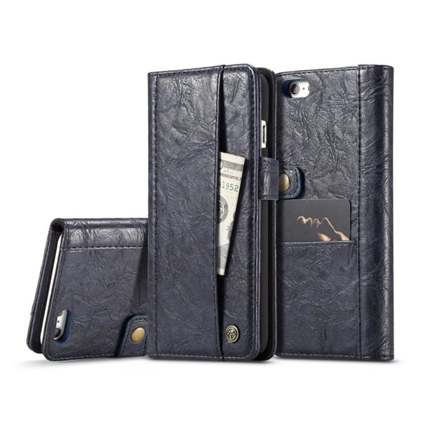 CaseMe iPhone 6 & 6S Crazy Horse -kuvioinen nahkakotelo