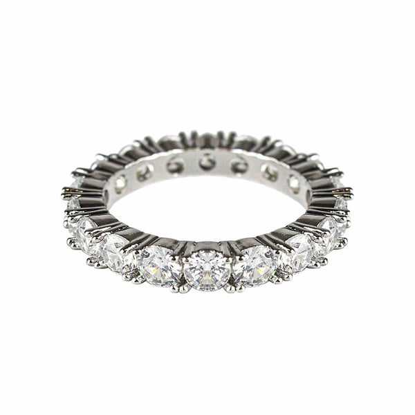 Ring med rhinestones - Strl. 10