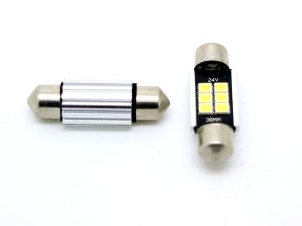 24 volt C5W 36mm  LED 6000K 2-pack 24 V