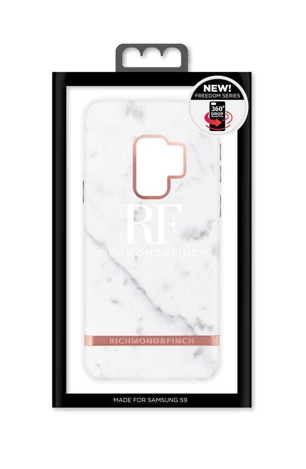Richmond & Finch Deksel til Samsung Galaxy S9 - Hvit Marmor