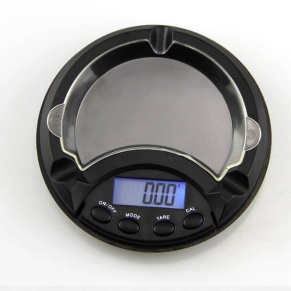 Digital gullsmedvekt 0,01 g til 500 gram - askebeger