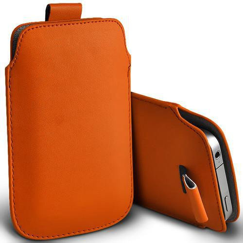Pull tab / Läderficka - Passar iPhone 5/5S/5C/SE