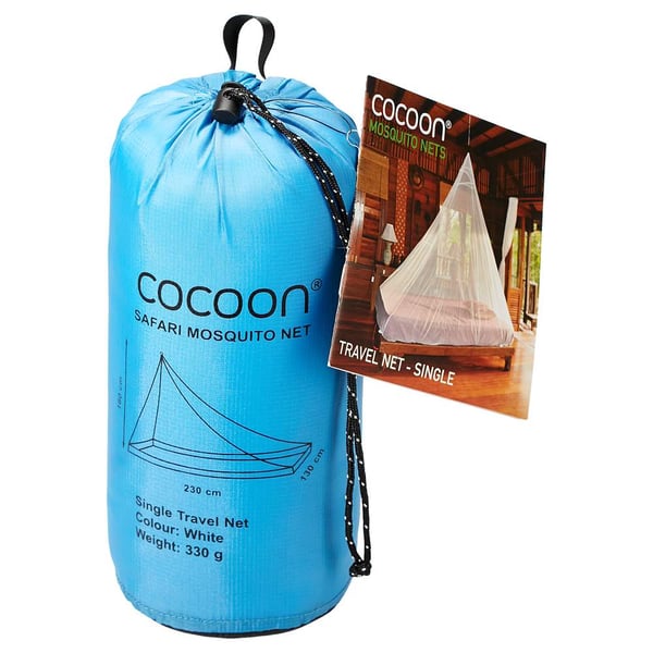 COCOON TRAVEL NET SINGLE CCMNT1, myggnät för säng inomhus