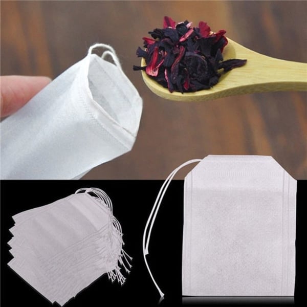 Teposer for Løs Te / Krydderposer - Tomme Poser - 100-Pack