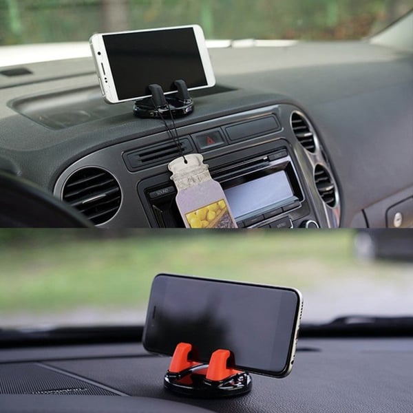 Holder for smarttelefon i bilen, festet til luftventilen