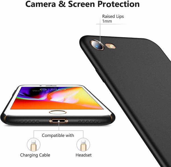 2-pack C4U® Matt-käsitelty iPhone 8/7 - ohut ja erittäin ohut