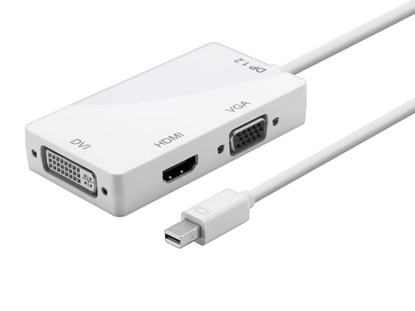 Thunderbolt / Mini DisplayPort Adapteri HDMI/DVI/VGA 3in1