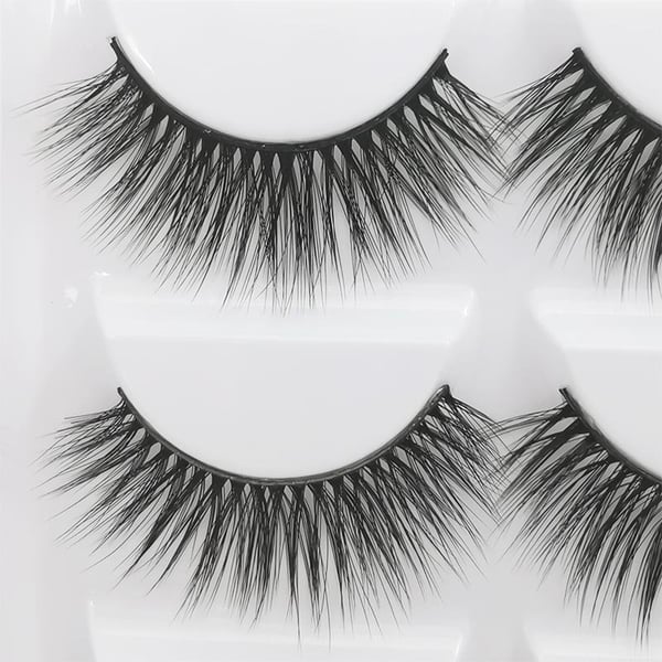 5 par falske øyevipper - 3D faux mink - G309