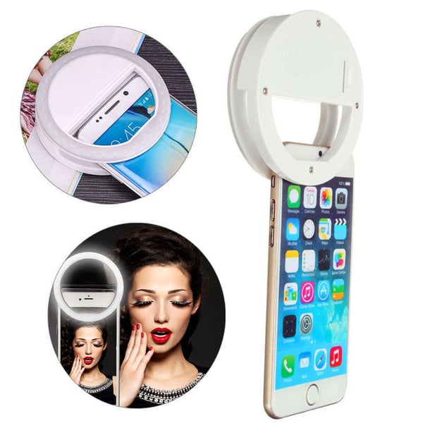 Universal Selfie Lampe / Ring med forskellige lys tilstande