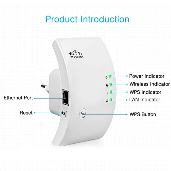 Langaton Wi-Fi Repeater - Musta