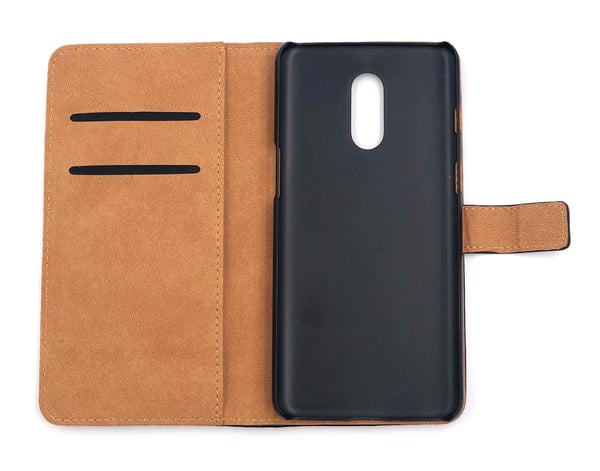 Plånboksfodral Äkta Skinn Oneplus 7