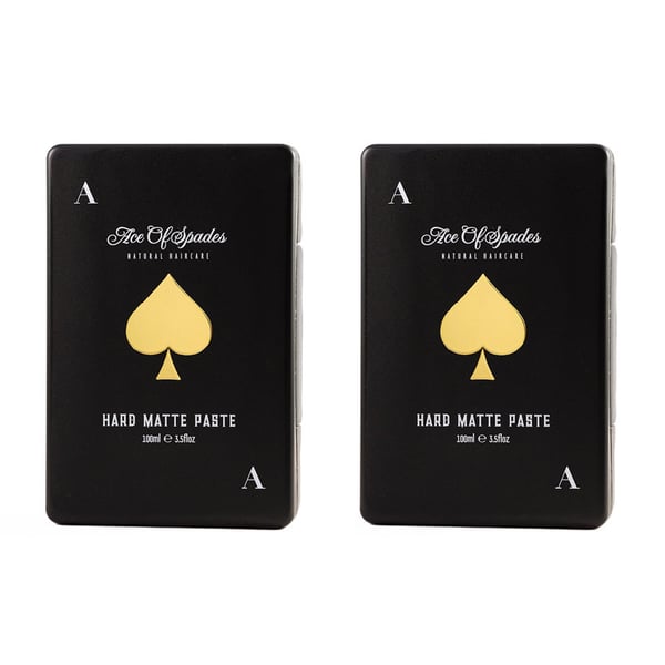 2-pack Ace of Spades Natural Haircare Hard Matte Paste 100ml