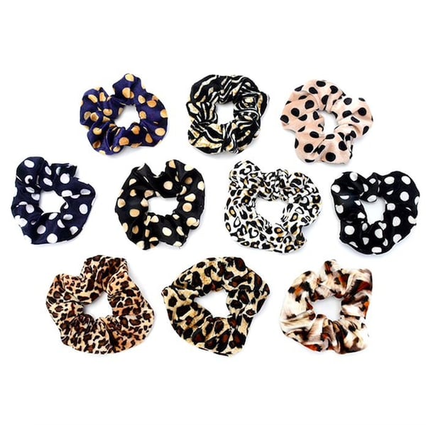 12 stk Fløjlshår Scrunchies, hårbånd, hårbånd, Hårbånd
