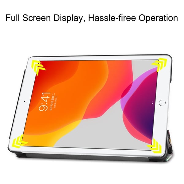 Apple iPad 10.2 Slim Fit Trefoldelig Deksel - Graffitimønster