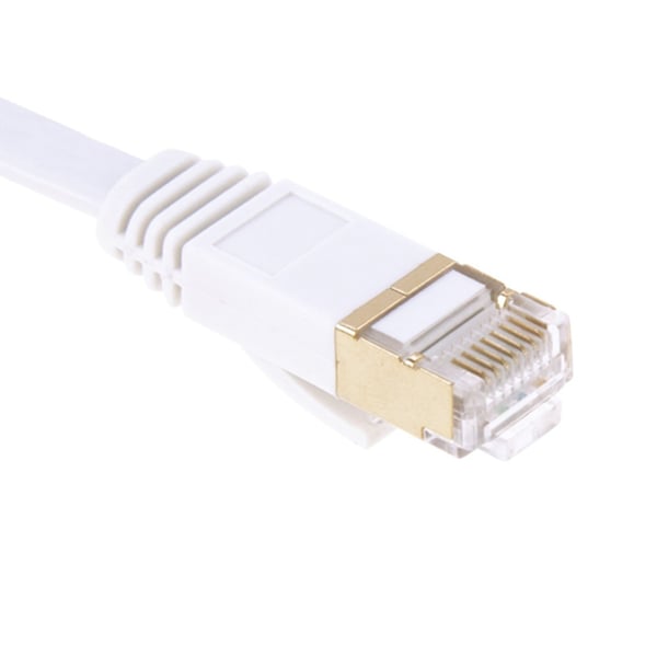 10m - Flat Nettverkskabel Cat7 - Internett-kabel