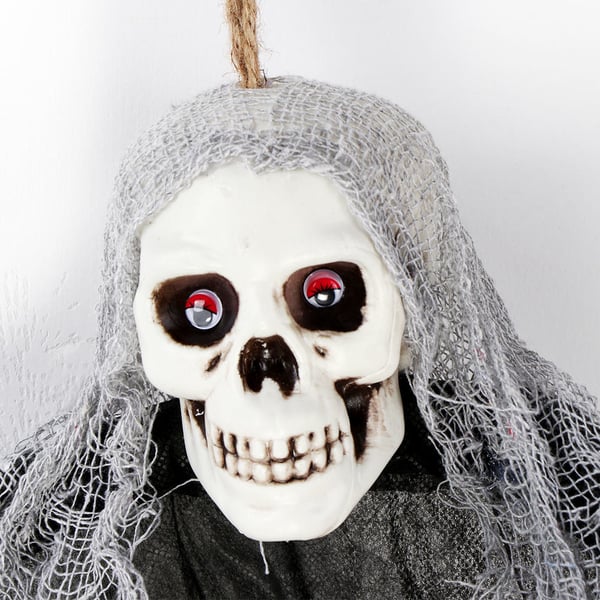Hängande spöke Halloween-dekoration stort vitt