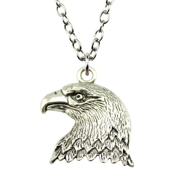 Halsband  Örn Eagle Silver Kedja Fågel Rostfri Kedja