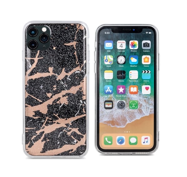 iPhone 11 - Trendy Marmor Cover - Sort