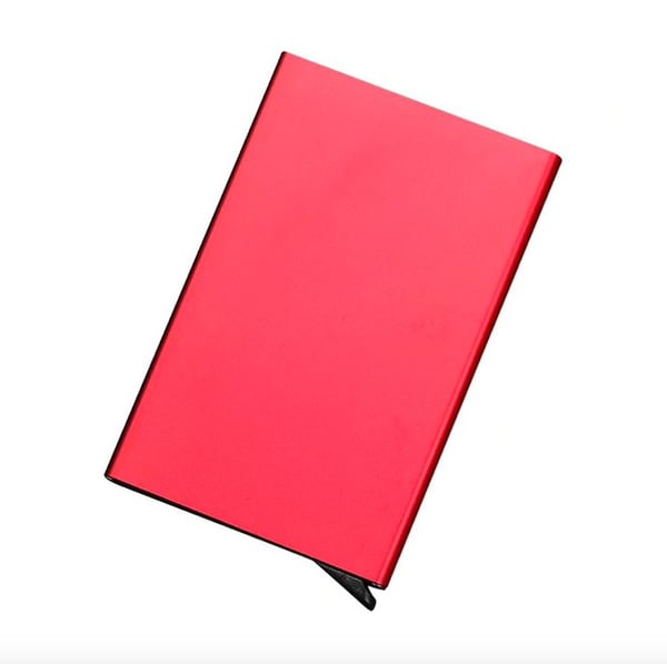 Pop-up kortholder - aluminiumsdeksel - (RFID-sikker)
