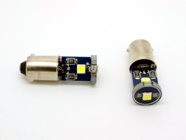 BA9S Canbus 6000k Led 2-pack T4W xenonlook 100 lumenia