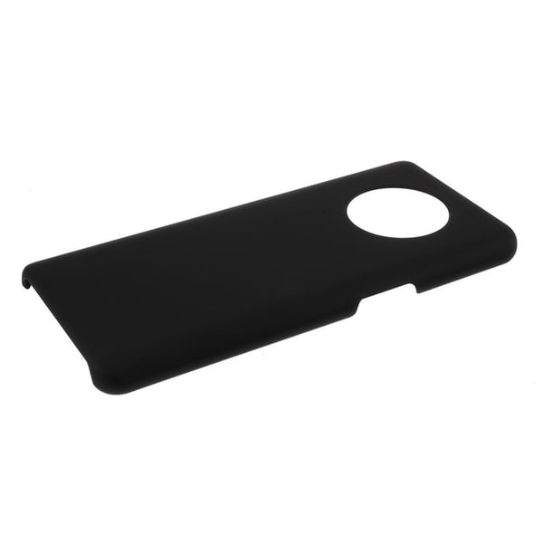 Kumitettu kova PC-puhelinkotelo OnePlus 7T:lle - Musta