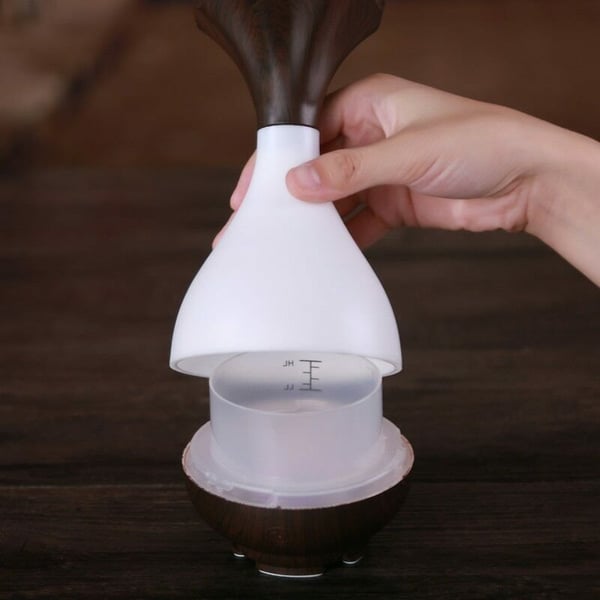 Jade Bottle aromaterapi luftfugter og lampe - Træ