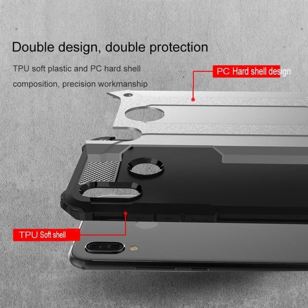 Huawei Y6 (2019) - Deksel/Mobildeksel - Tøff - Sølv