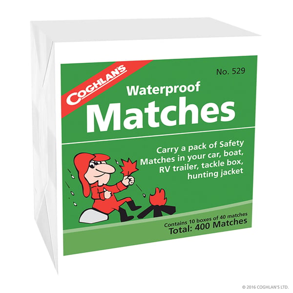 vattentåliga tändstickor, COGHLANS WATERPROOF MATCHES 1O-PACK CG529