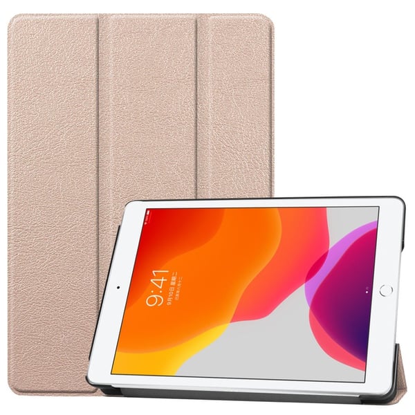 Apple iPad 10.2 2021/2020/2019Slim Fit Trifoldbart Deksel - Gull
