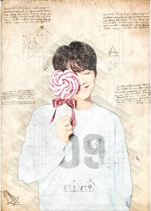 A3 Print - K Pop - Suga