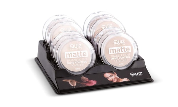 Matt gjennomskinnelig pudder - Shine control pudder - Quiz Cosmetic
