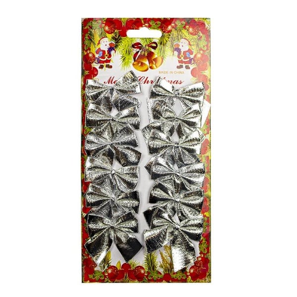 12x Rosetter till Jul - Silver