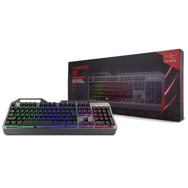 Havit HV-KB418L Tastatur RGB USB Nordisk