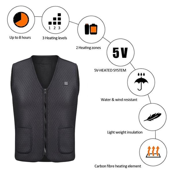 Vest with Heater loops Heating vest size M