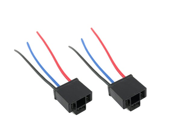 H4 xenon / led / halogen kontakter / sockel fattning plast  2st