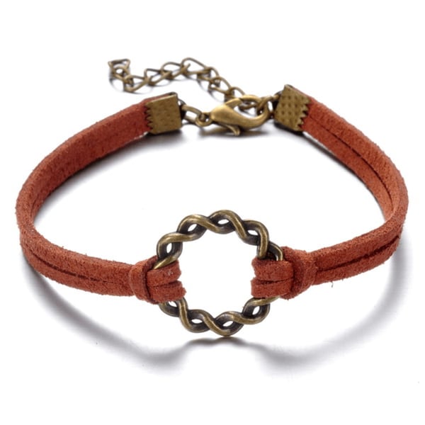 Armband med symbolen "Flätad ring" i metall - Flera färger