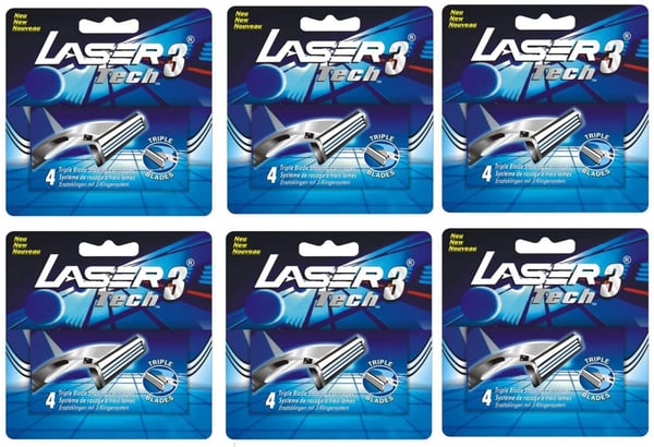 Rakblad 24-pack plus rakhyvel, passar till Gillette Sensor3, Sensor 3