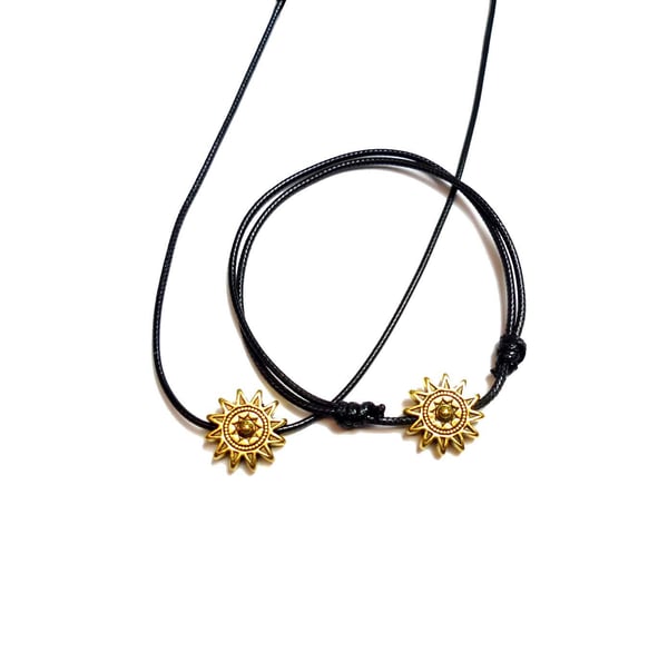 Halsband & Fotband Guldpläterad Sol