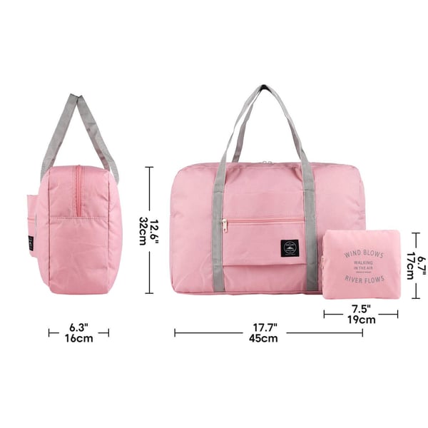 Vikbar Väska - Rosa