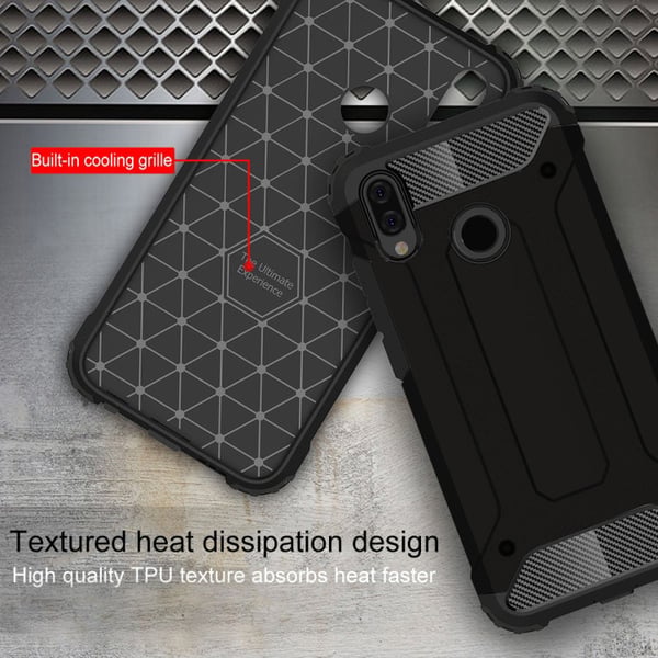 Xiaomi Redmi Note 7 - Kuori/Mobiilikuori - Tough - Musta