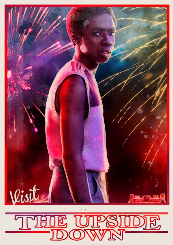 A3 Print - Stranger Things - Lucas Sinclair
