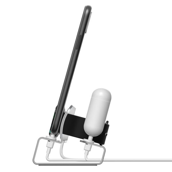 3 - 1 ladestasjon for iPhone, Apple Watch, AirPods
